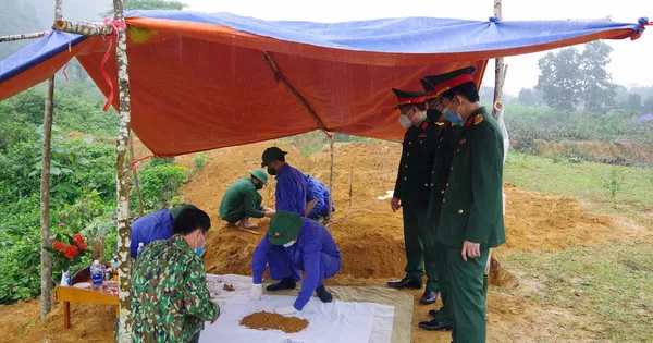 Phát hiện hài cốt liệt sĩ thời kháng chiến chống Mỹ kèm nhiều di vật ở Quảng Bình