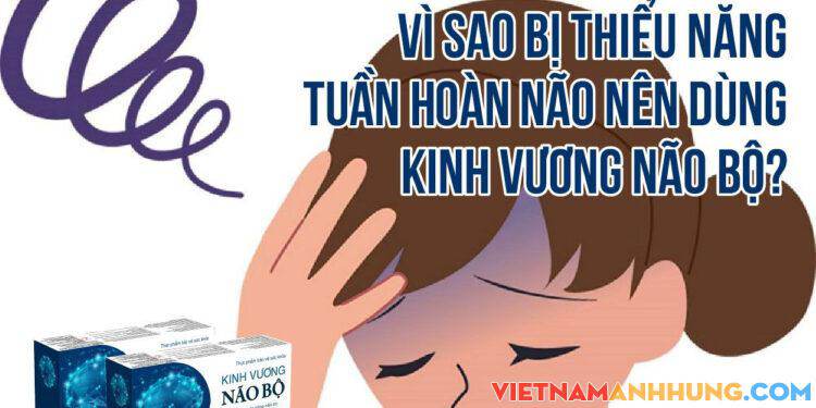 Vì sao bị thiểu năng tuần hoàn não nên dùng Kinh Vương Não Bộ?