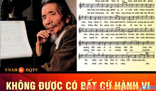 Không được có bất cứ hành vi nào ngăn chặn việc phổ biến Quốc ca Việt Nam