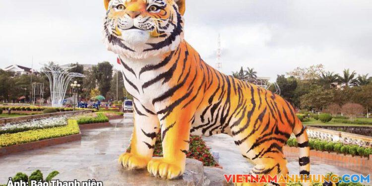 Linh vật Hổ Nhâm Dần của Quảng Trị khiến dân mạng mê tít