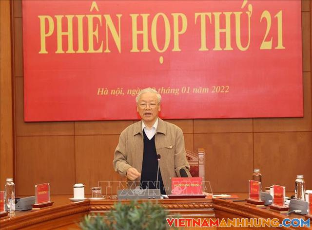Kết luận của Tổng Bí thư Nguyễn Phú Trọng tại Phiên họp thứ 21 của Ban Chỉ đạo Trung ương về phòng, chống tham nhũng, tiêu cực