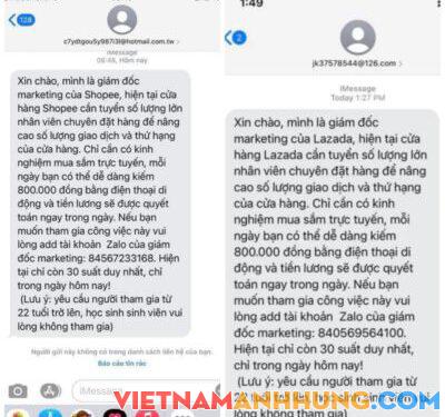 Cảnh báo giả mạo tuyển dụng sàn thương mại điện tử