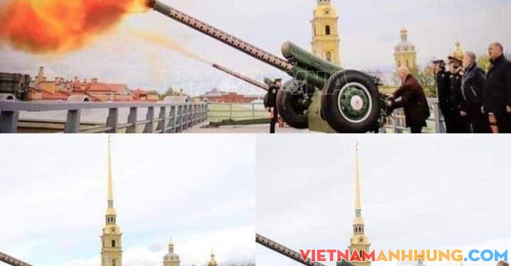 Nga bắn pháo chào mừng 132 năm Ngày sinh Chủ tịch Hồ Chí Minh