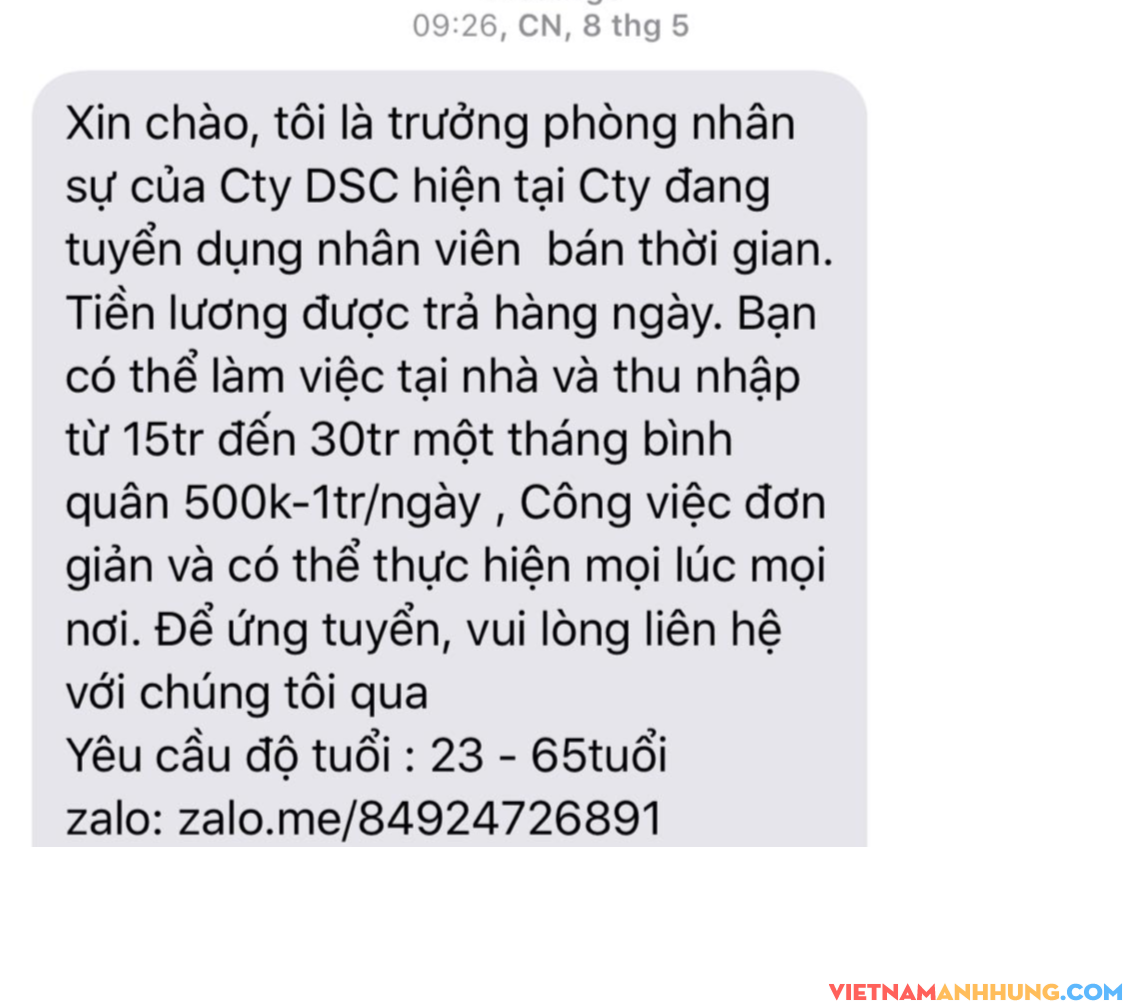 Vạch trần sự thật chiêu mời làm việc online, dễ dàng kiếm 500 ngàn -1 triệu đồng/ngày trên Potato