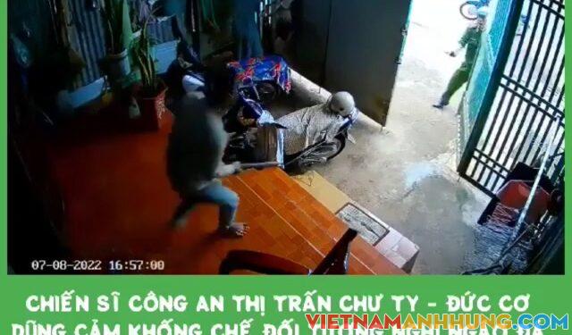 Gia Lai: Công an Đức Cơ phối hợp người dân khống chế đối tượng “ngáo đá” có hung khí