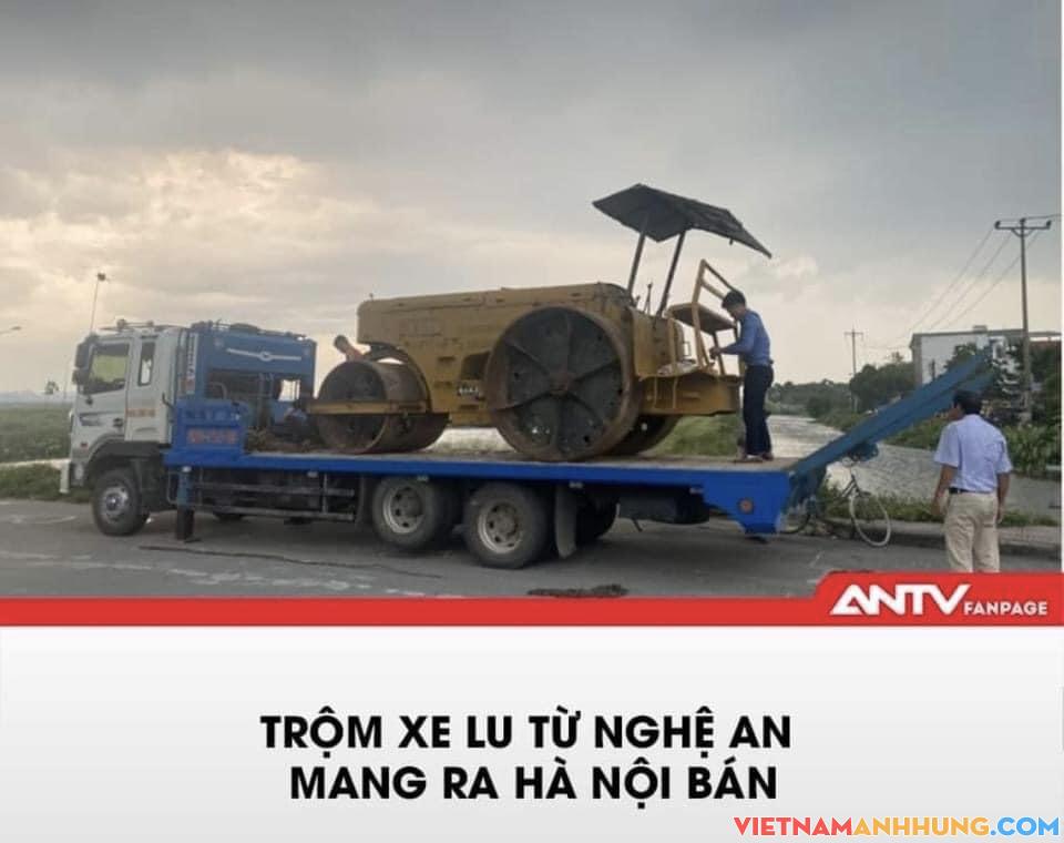 Trộm xe lu từ Nghệ An ra Hà Nội bán 150 triệu đồng
