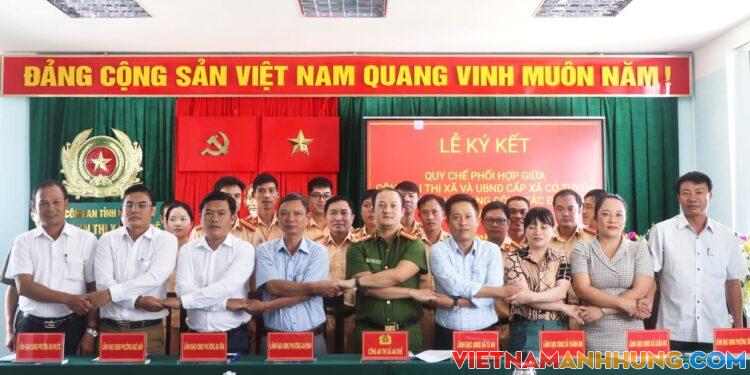 An Khê: Ký kết quy chế phối hợp đảm bảo trật tự an toàn giao thông trên tuyến tỉnh lộ
