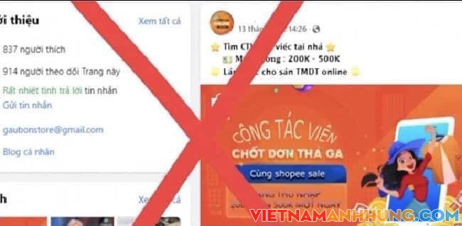 Cảnh giác thủ đoạn lừa đảo việc nhẹ lương cao dưới hình thức tuyển cộng tác viên