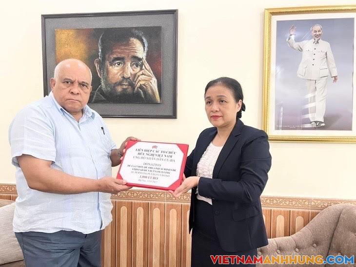 Kêu gọi vận động ủng hộ nhân dân Cuba khắc phục những khó khăn