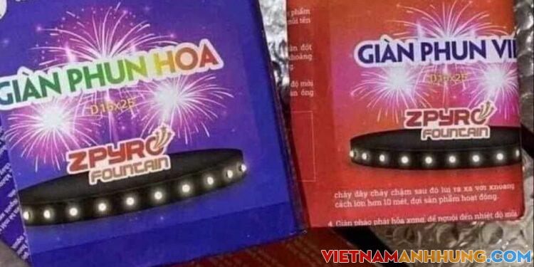 THẬN TRỌNG KHI MUA PHÁO HOA Z121 TRÊN MẠNG XÃ HỘI