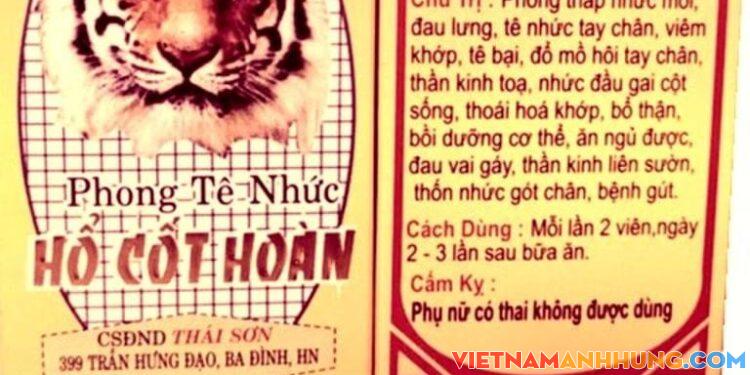 Cục Quản lý y, dược cổ truyền vừa thông báo về thuốc giả Phong tê nhức Hổ Cốt Hoàn, số đăng ký VD-93312-13 do CSĐND Thái Sơn sản xuất