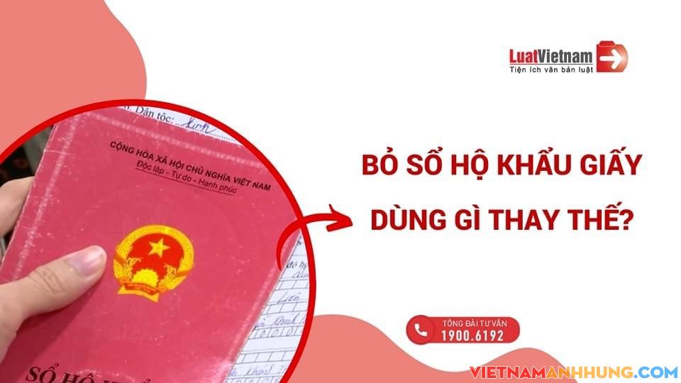 1/1/2023 bỏ sổ hộ khẩu thì giao dịch đất đai cần giấy tờ gì thay thế
