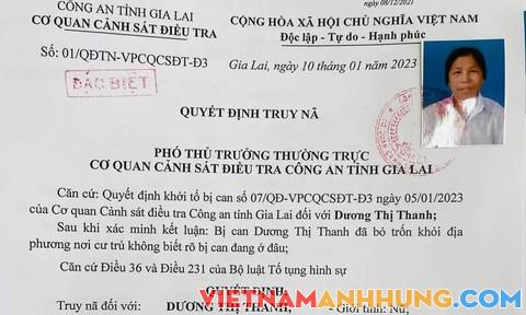Người phụ nữ 73 tuổi chiếm đoạt hơn 18 tỷ đồng bị truy nã