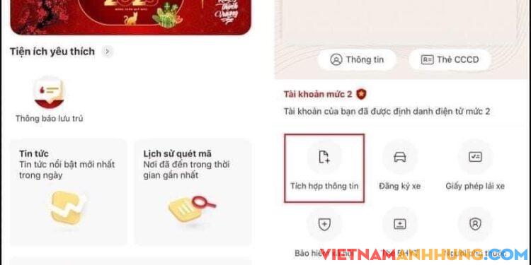 Hướng dẫn tích hợp bằng lái xe/bảo hiểm trên VNEID