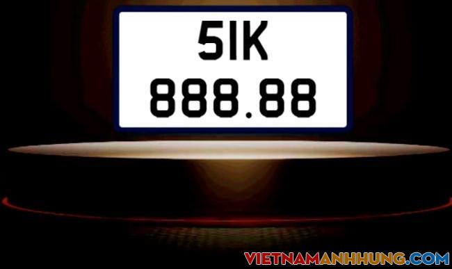 Người trúng đấu giá hơn 32 tỉ đồng cho biển số xe 51K-888.88 vẫn “bặt vô âm tín”