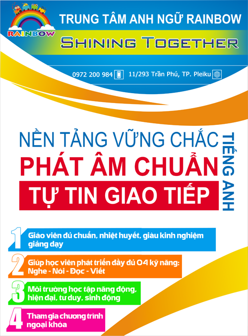 TRUNG TÂM ANH NGỮ RAINBOW